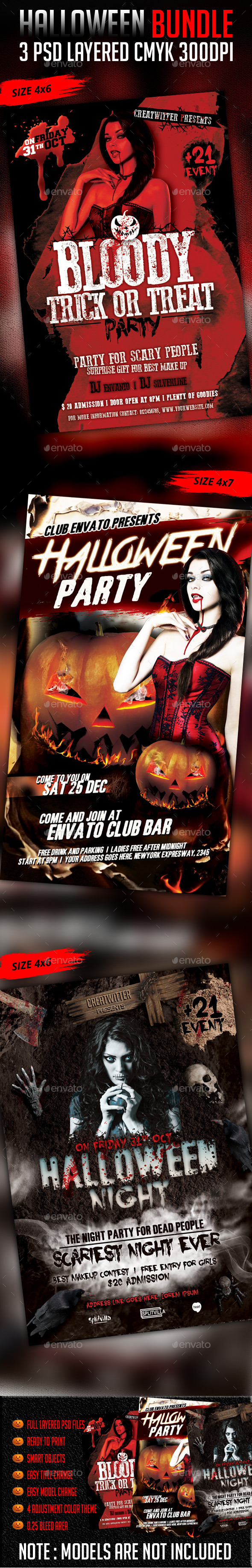 Halloween Bundle V1 - Clubs & Parties Events