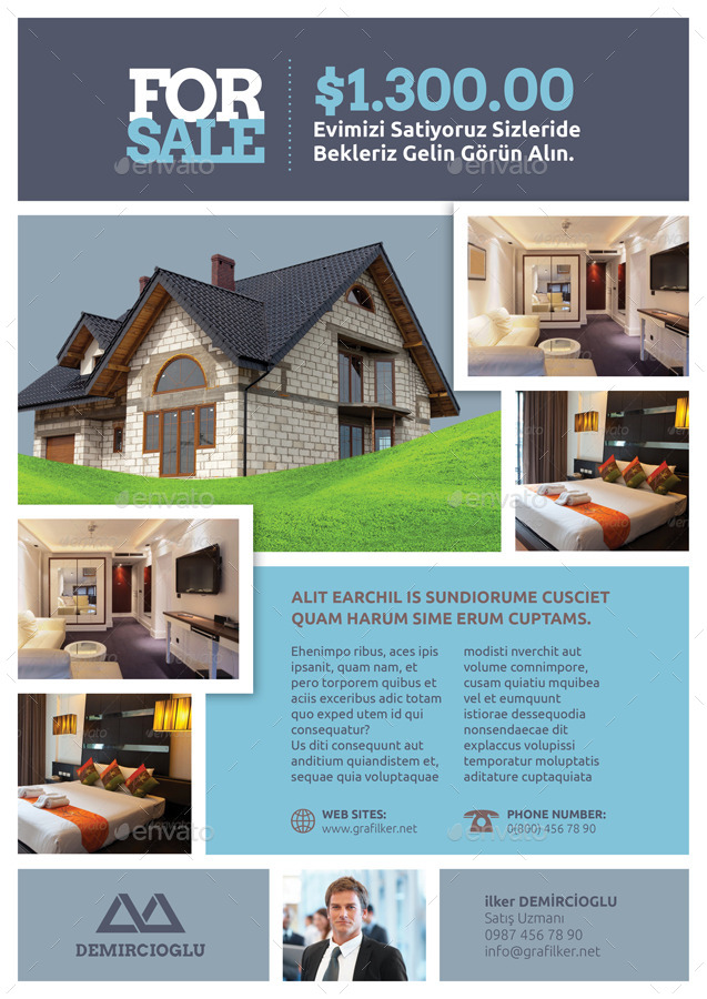 real estate flyer templates by grafilker02 graphicriver indesign real estate flyer templates