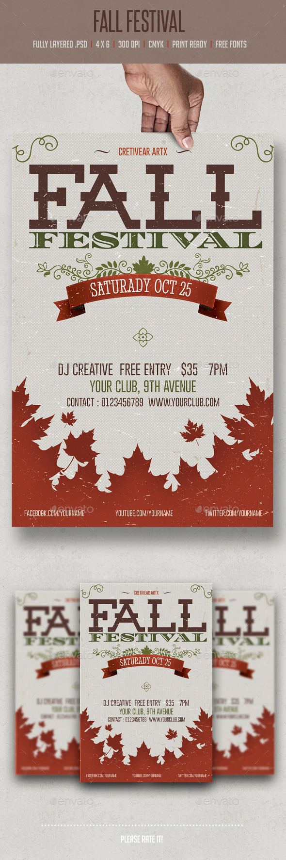 Fall Festival - Flyers Print Templates