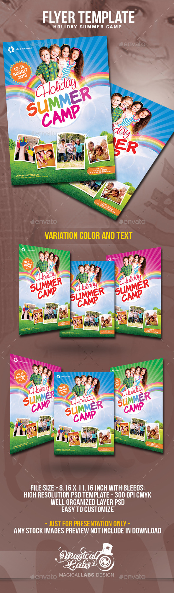 Summer Camp Flyer Template - Events Flyers