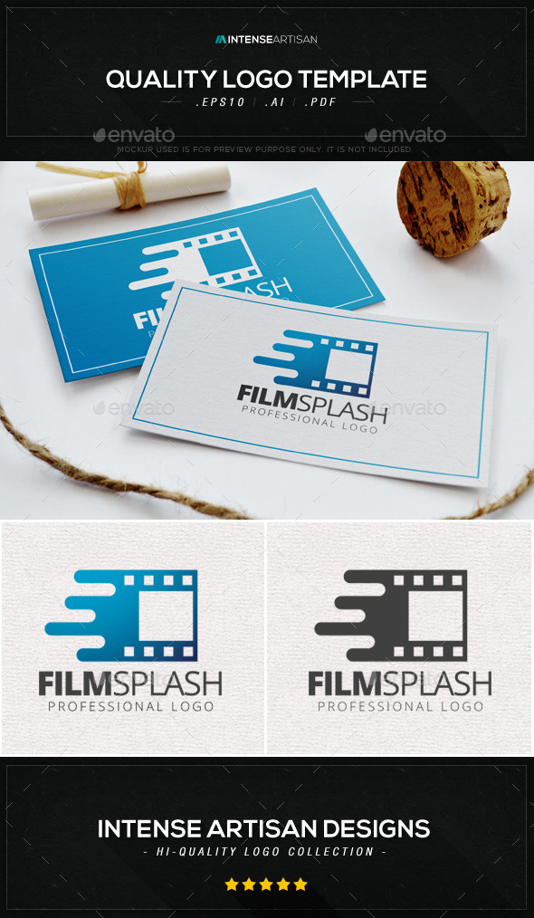 Film Splash Logo Template - Objects Logo Templates