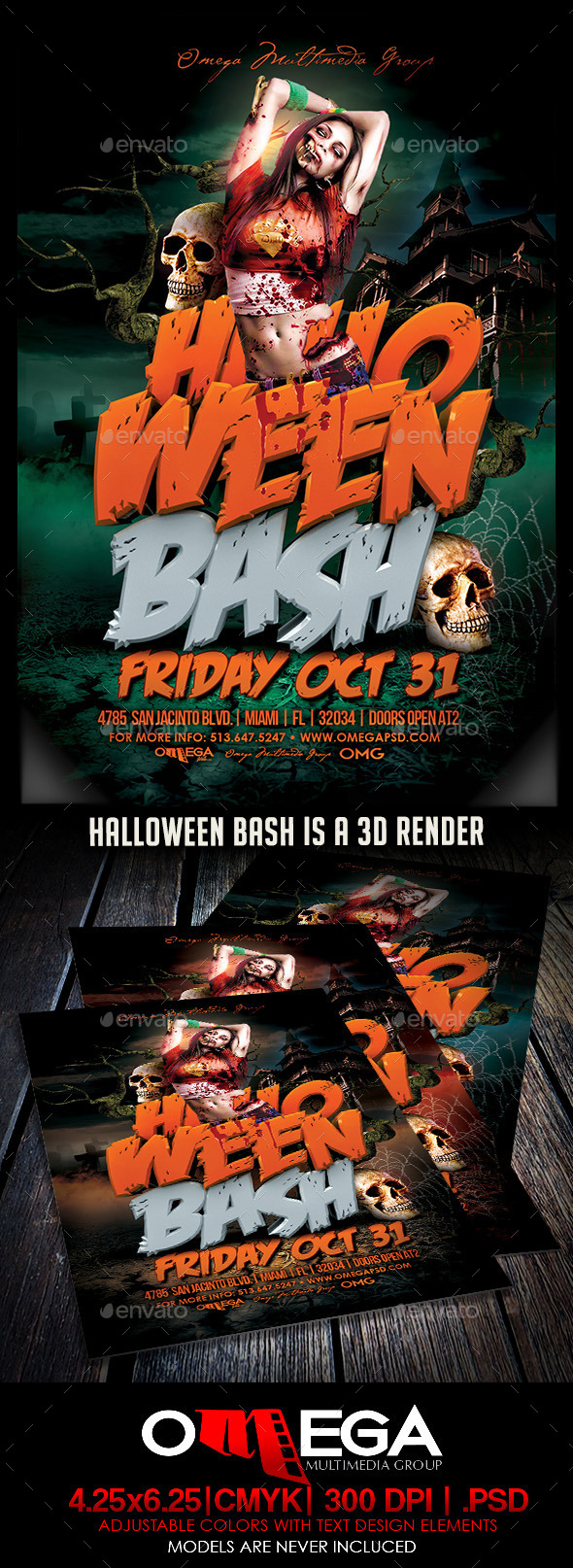 Halloween Bash - Flyers Print Templates