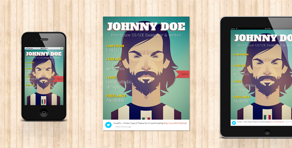 BookCard WP - Responsive 3D Folded vCard - Portfolio Creative