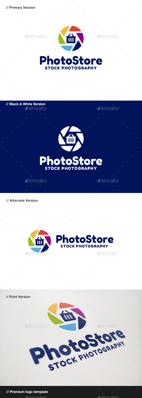 Photo Store - Abstract Logo Templates