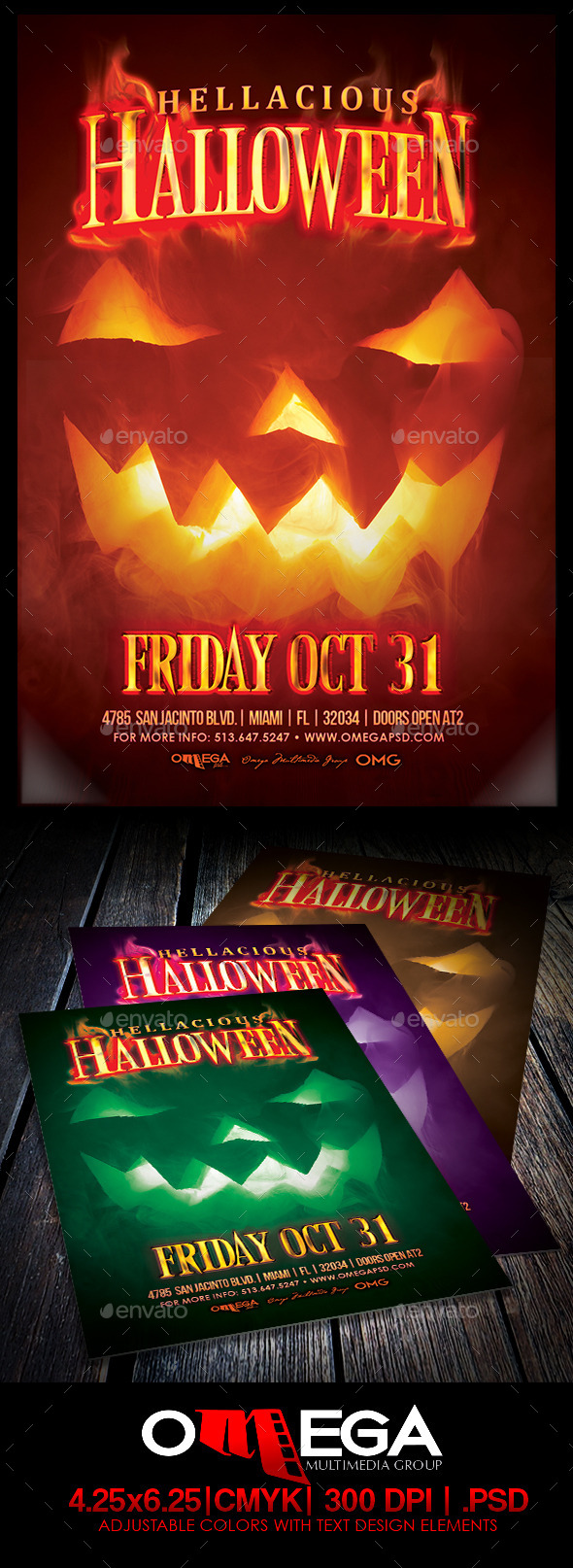 Hellaciuos Halloween - Flyers Print Templates