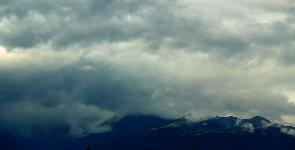 Stormy Clouds in the Mountains
