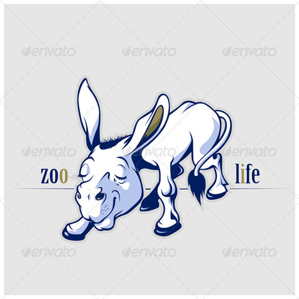 Cartoon Donkey Smile