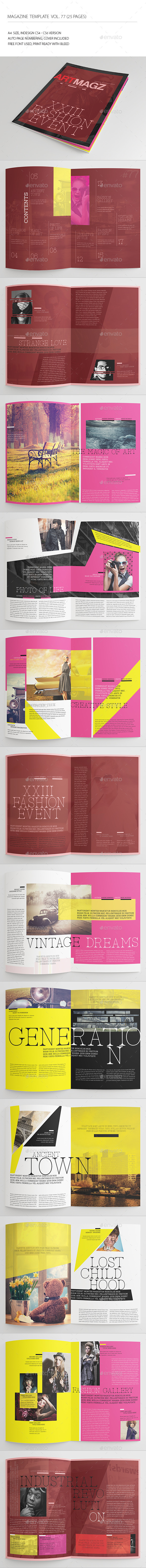 25 Pages Creative Magazine Vol77 - Magazines Print Templates