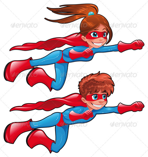 Young superheroes - People Characters