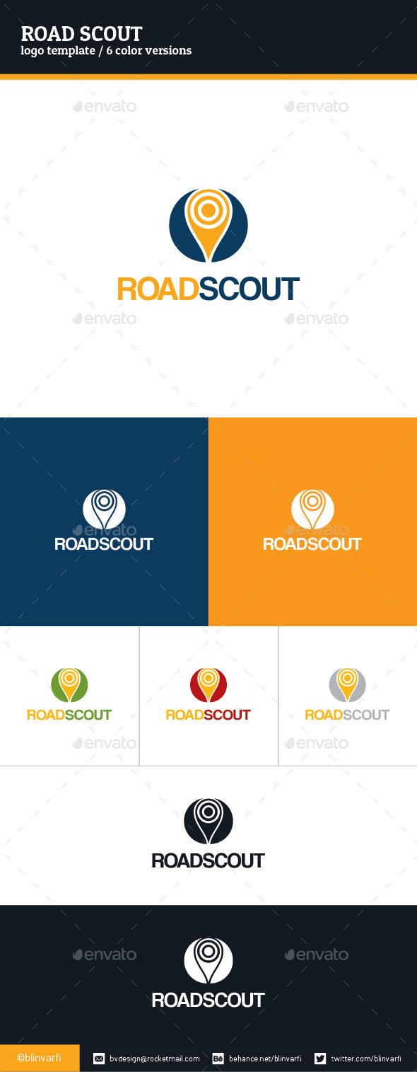 Road Scout Logo Template - Symbols Logo Templates