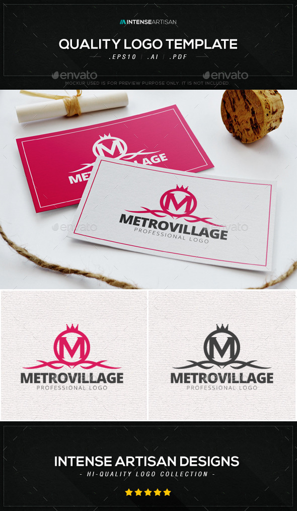 Metro Village Logo Template - Crests Logo Templates
