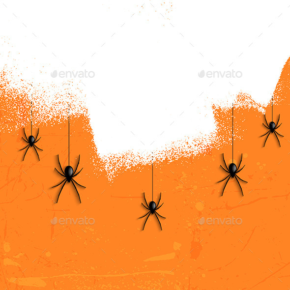 Grunge Halloween Spiders - Halloween Seasons/Holidays