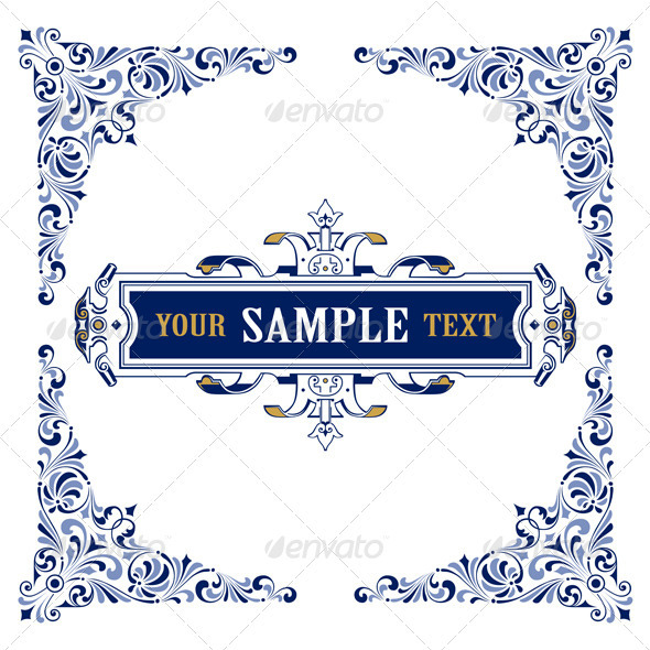 Vintage Frame Border Emblem