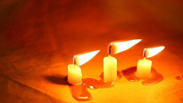 Candle Light With Flame 121