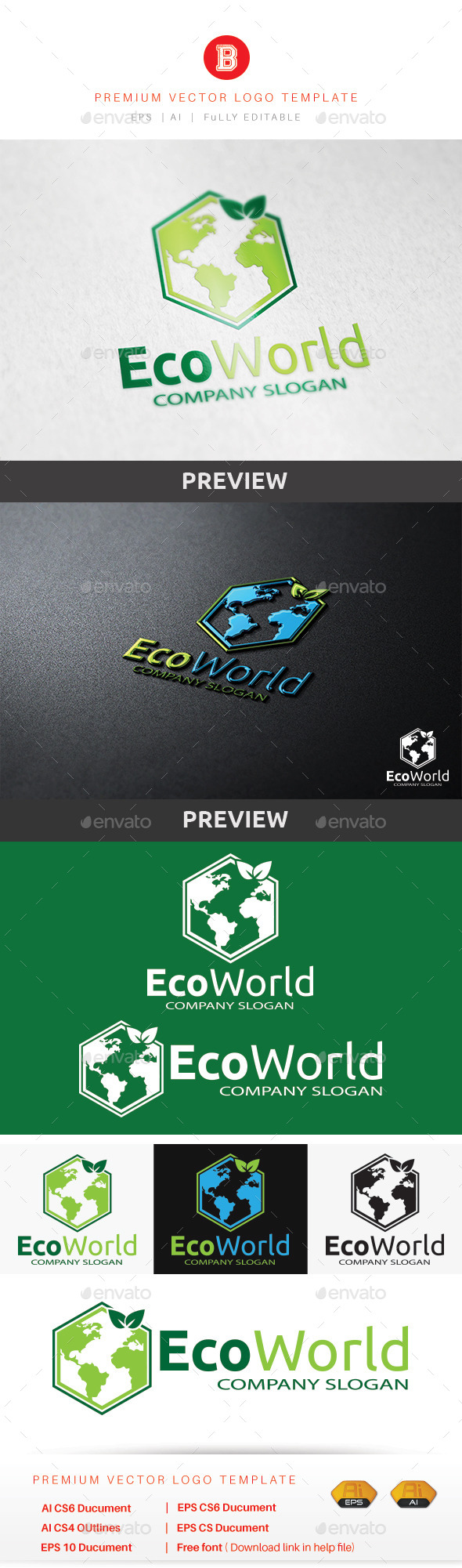 Eco World - Nature Logo Templates
