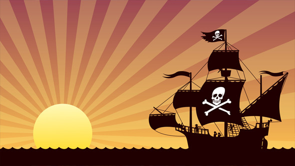 Pirate Ship Sailing