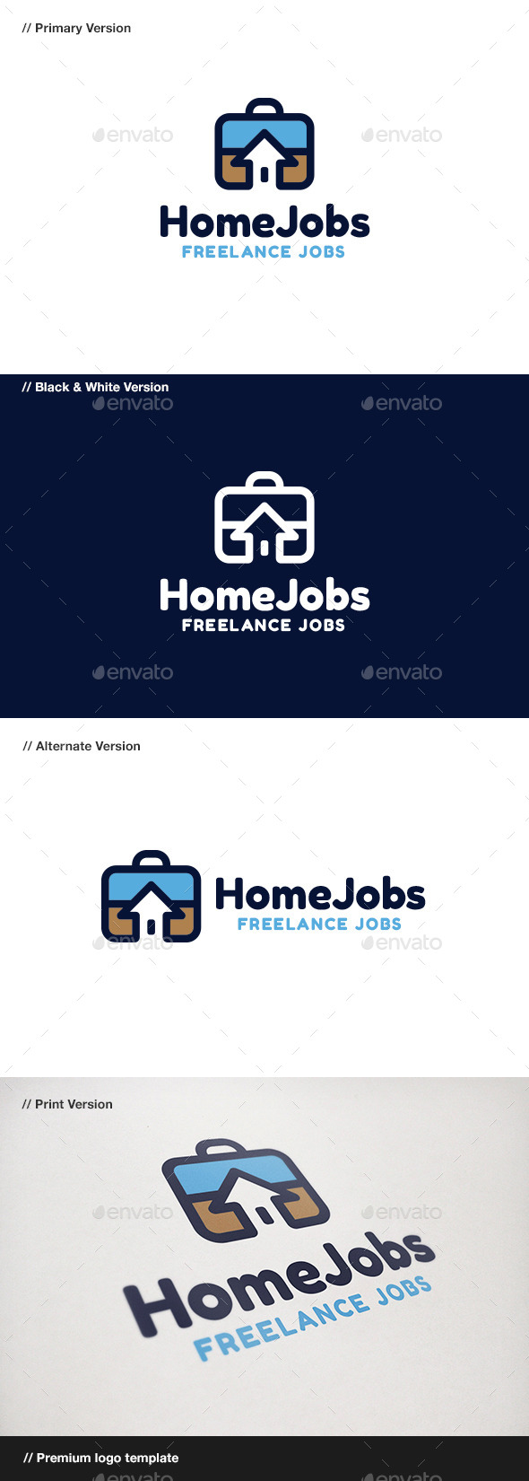 Home Jobs - Objects Logo Templates