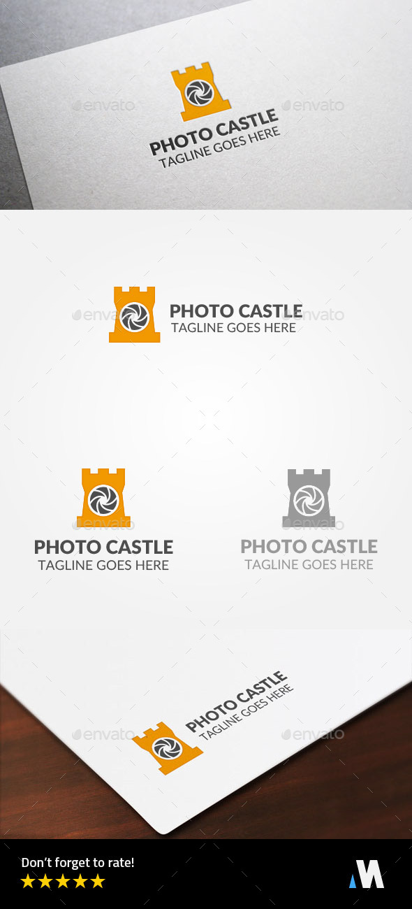Camera Castle or Photo Guard - Buildings Logo Templates