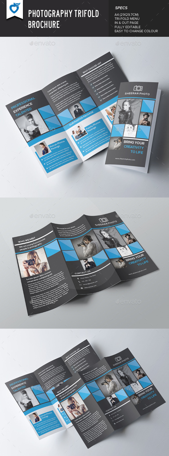 Photography Trifold Brochure - Corporate Brochures