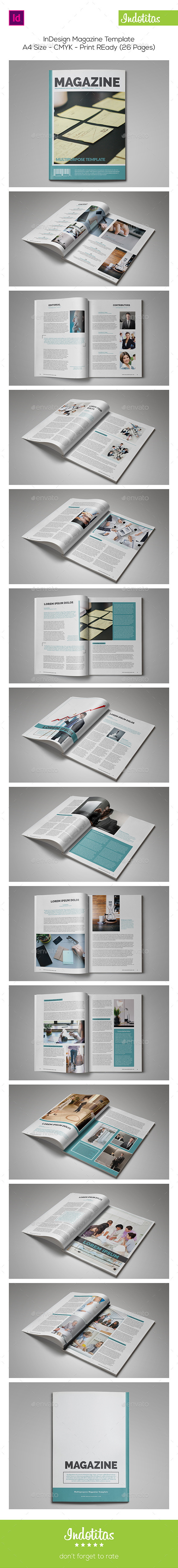 InDesign Magazine Template - Magazines Print Templates