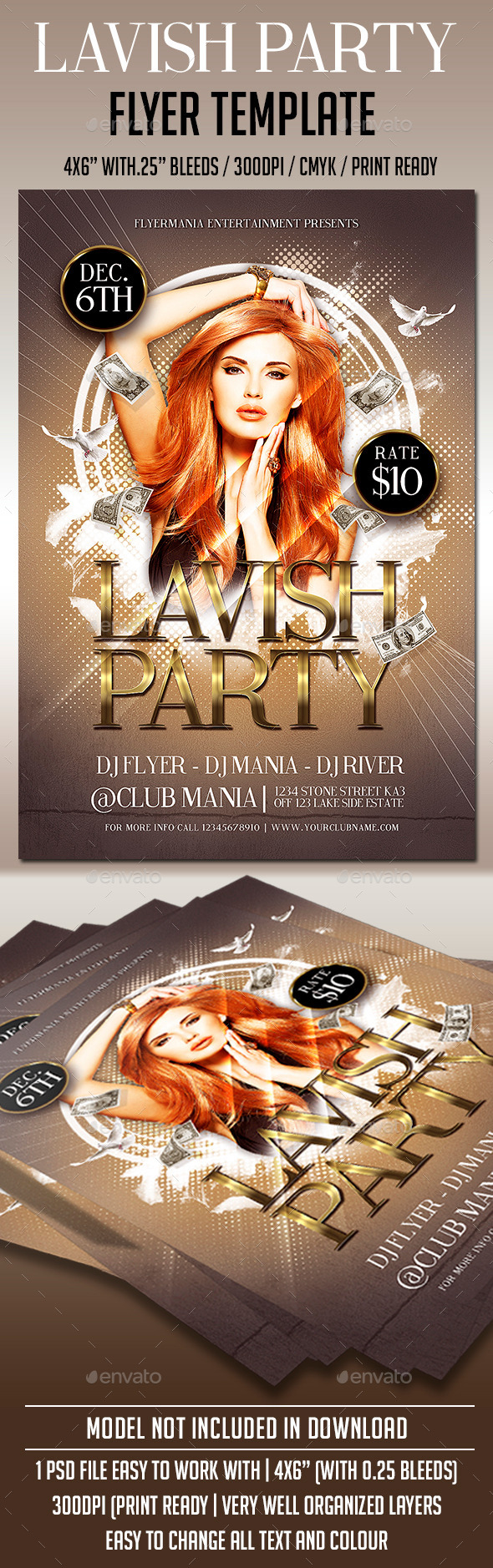 Lavish Party Flyer Template - Clubs & Parties Events
