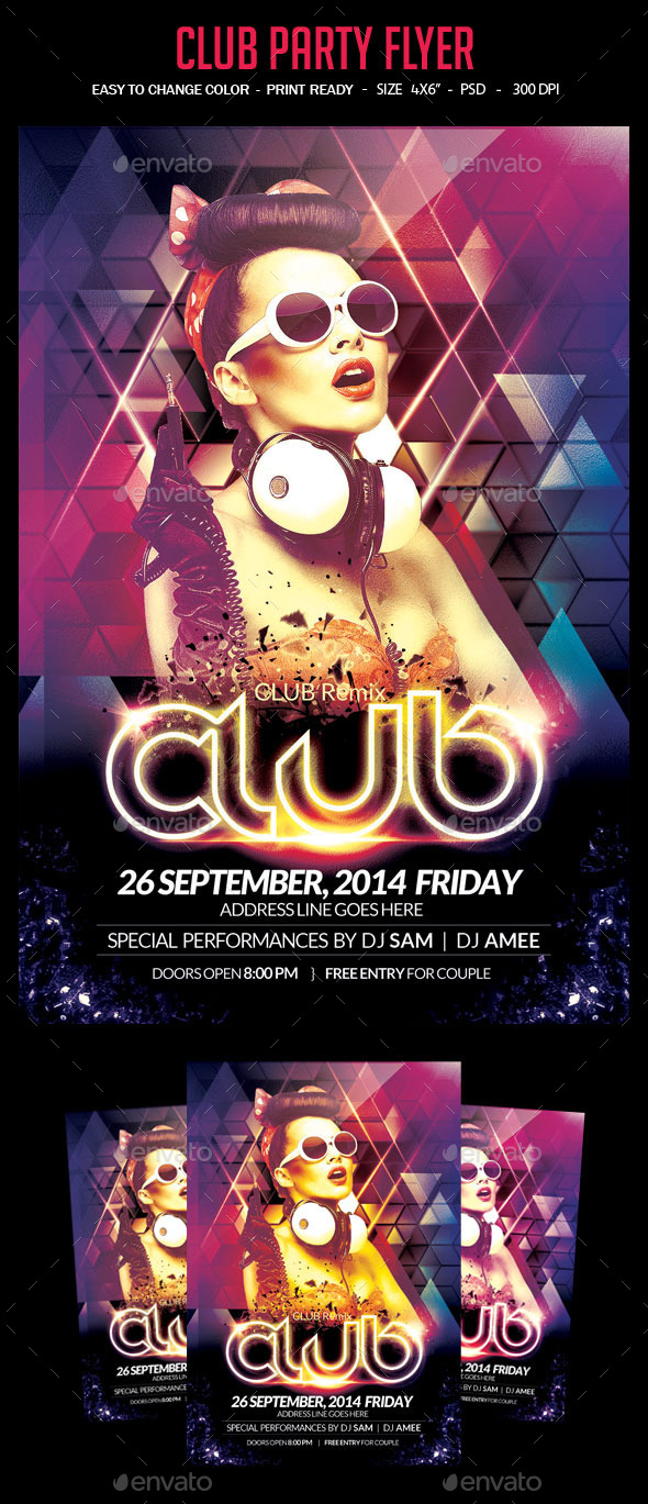 Club Party Flyer - Clubs & Parties Events