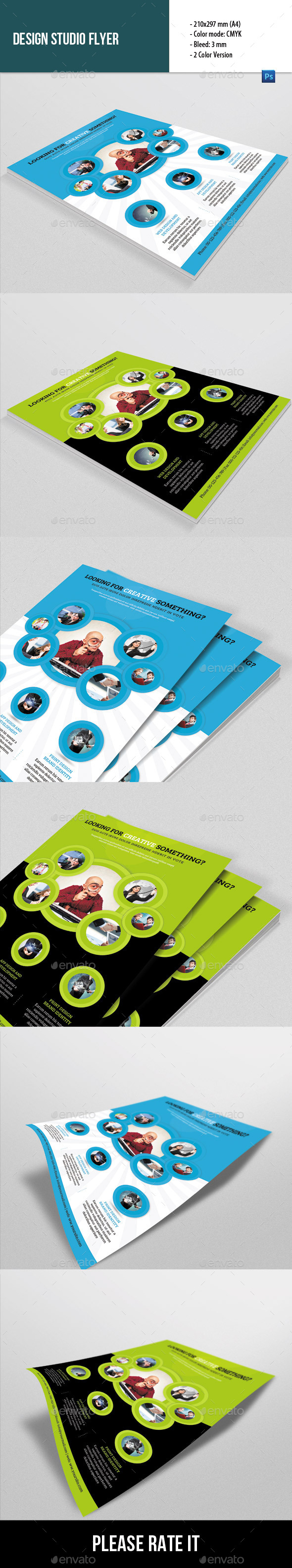 Flyer Template for Design Studio - Corporate Flyers
