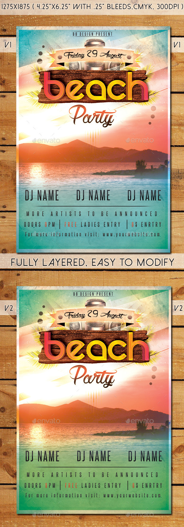 Beach Party Flyer - Clubs & Parties Events
