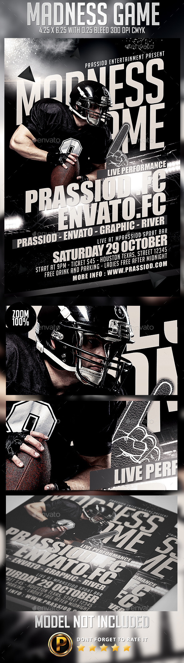 Madness Game Flyer Template - Sports Events