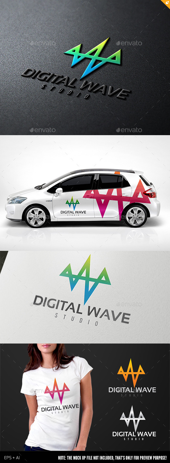 Digital Wave II - Objects Logo Templates