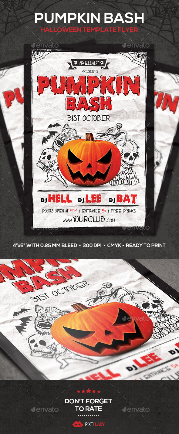 Pumpkin Bash Flyer - Events Flyers