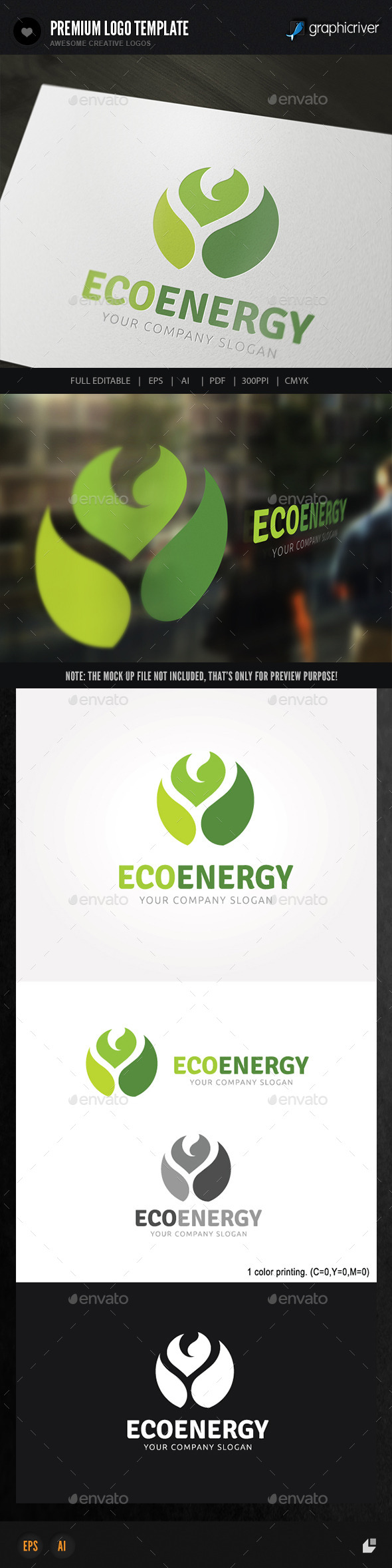 Eco Energy - Nature Logo Templates