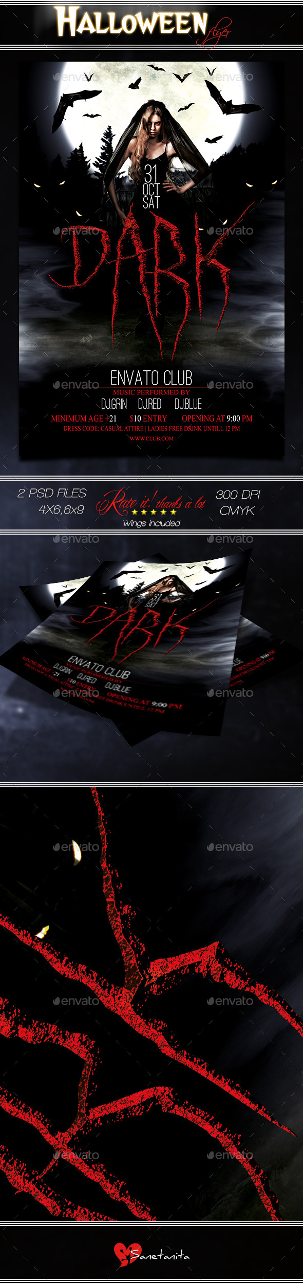 Dark Halloween Flyer - Holidays Events