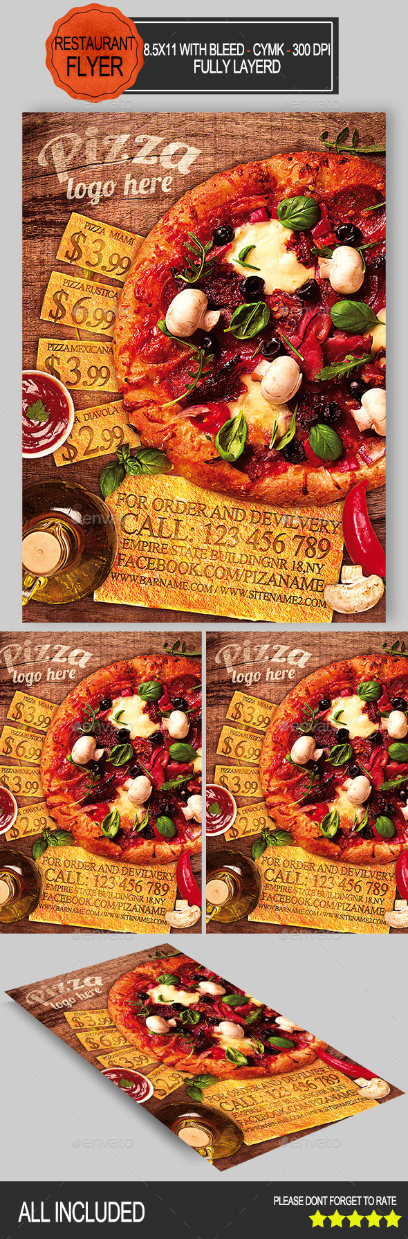 Pizza Restaurant Flyer