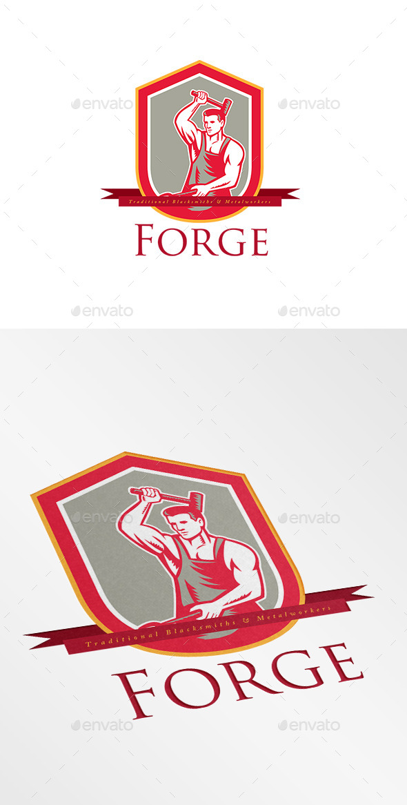 Forge Blacksmiths Logo - Humans Logo Templates