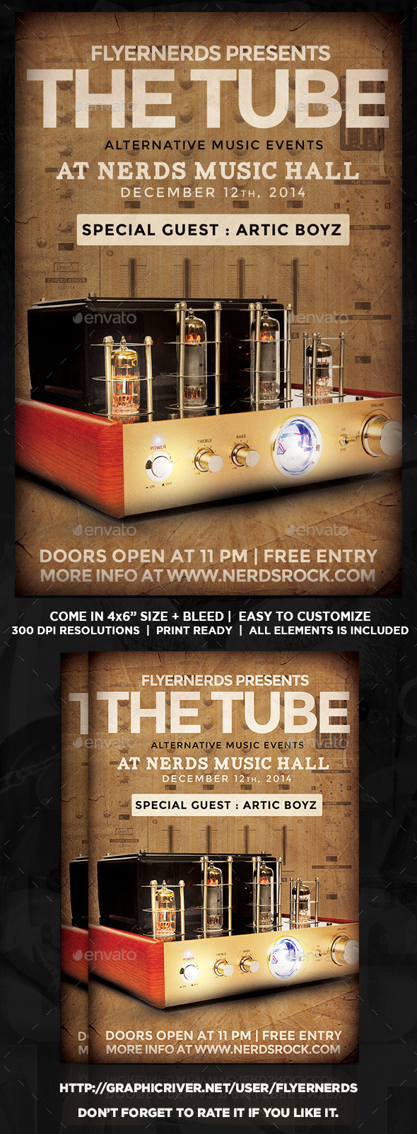 The Tube Music Flyer - Concerts Events