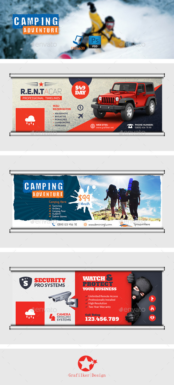 Multipurpose Timeline Templates - Facebook Timeline Covers Social Media