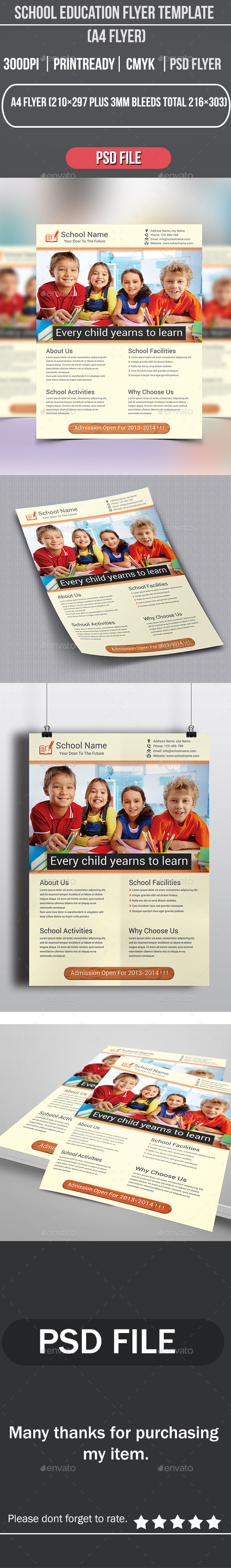 School Education Flyer Template - Corporate Flyers