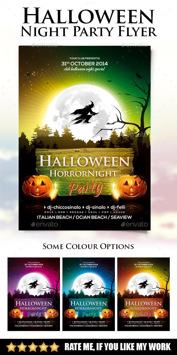 Halloween Night Party Flyer - Events Flyers