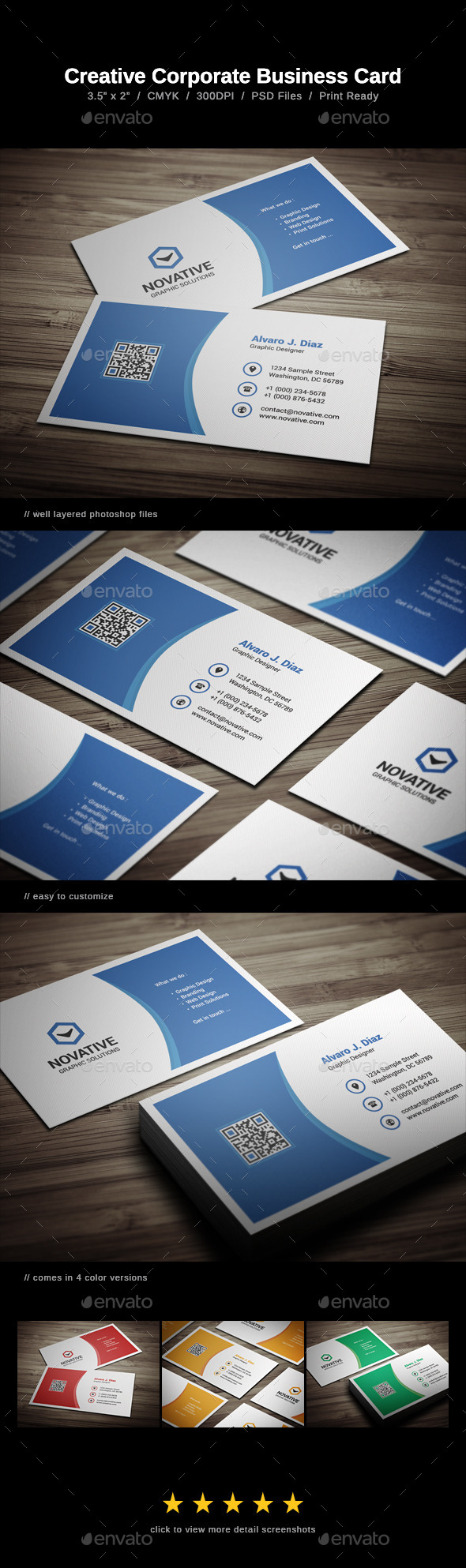 Creative Corporate Business Card - Corporate Business Cards