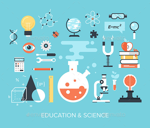 Education and Science - Abstract Conceptual