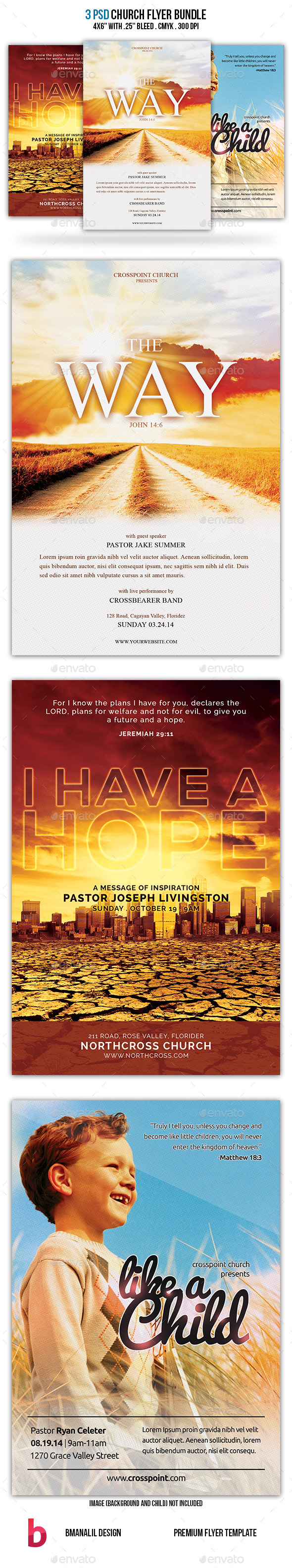 Church Flyer Bundle - Church Flyers