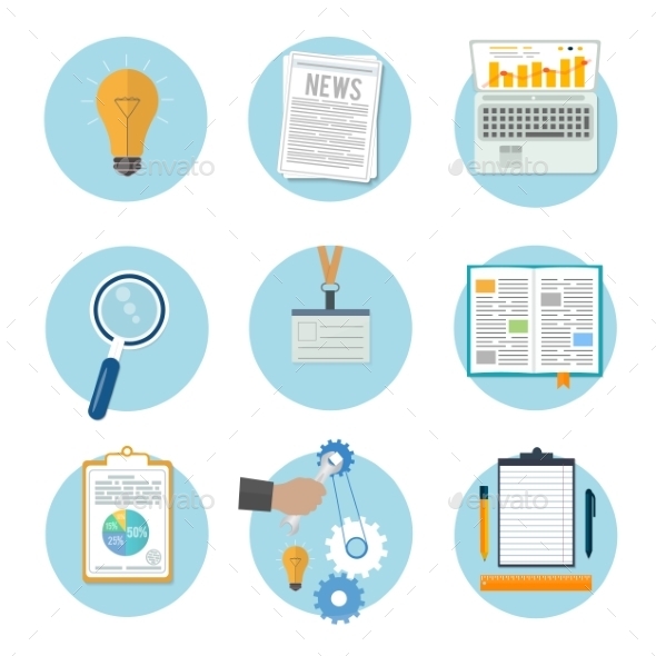 Office and Marketing Icons - Concepts Business
