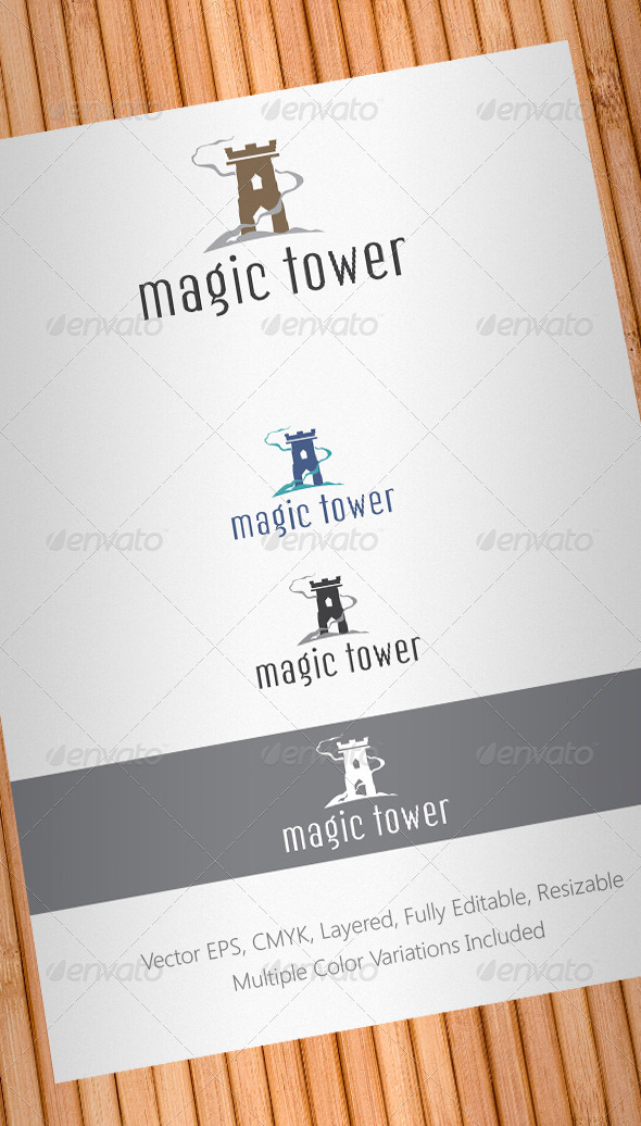 Magic Tower Logo Template - Buildings Logo Templates