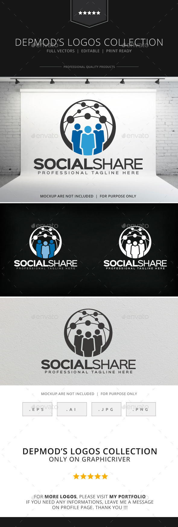 Social Share Logo - Humans Logo Templates