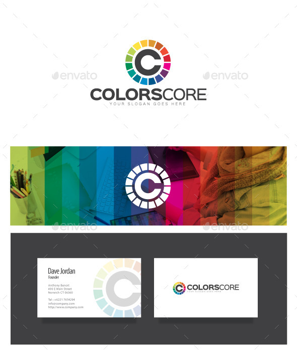 ColorsCore - Letter C Logo - Letters Logo Templates