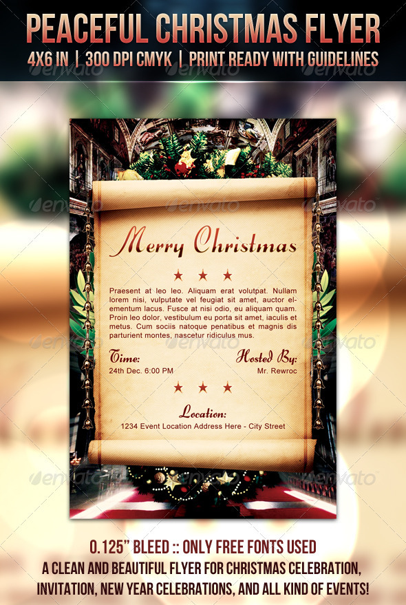 Peaceful Christmas Flyer