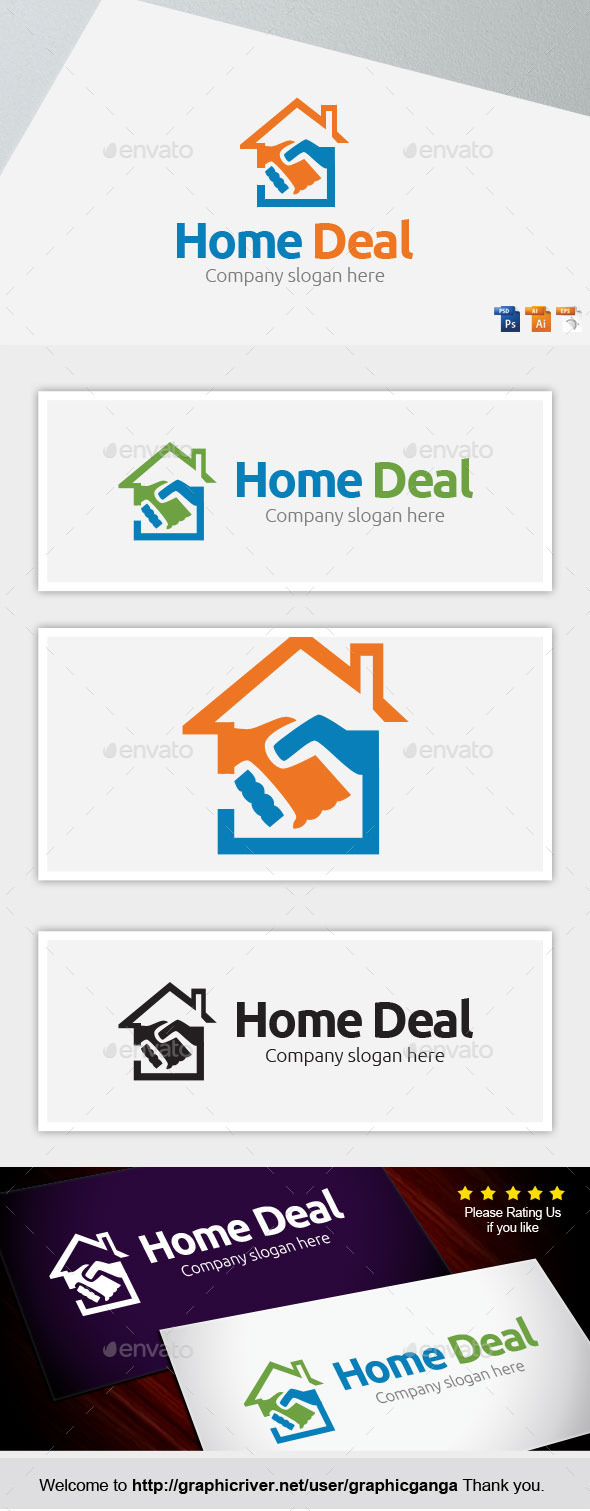 Home Deal - Buildings Logo Templates