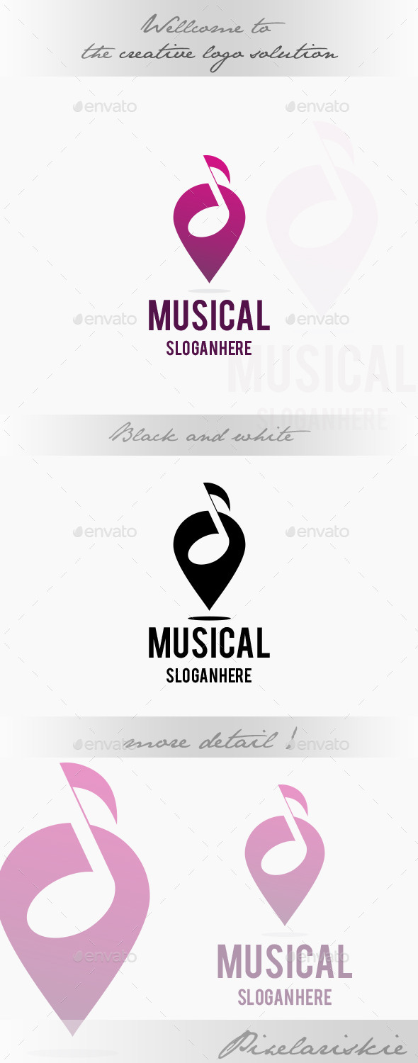 Musical Point Logo - Symbols Logo Templates