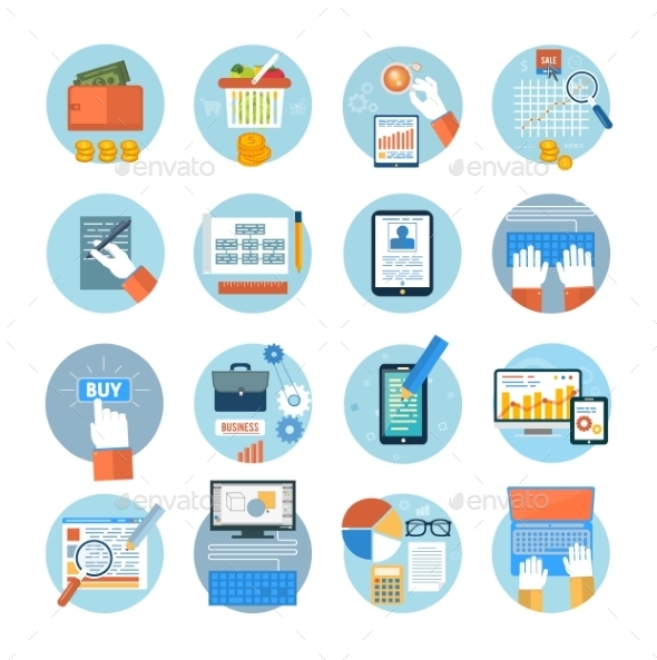 Office and Marketing Icons - Concepts Business